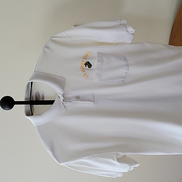 US MARINE CORPS/EMBLEM POCKET TEE SHIRT, STEDMAN BY HANES - Picture 1 of 8